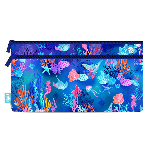 Spencil Coral Garden Pencil Case 340 X 170mm