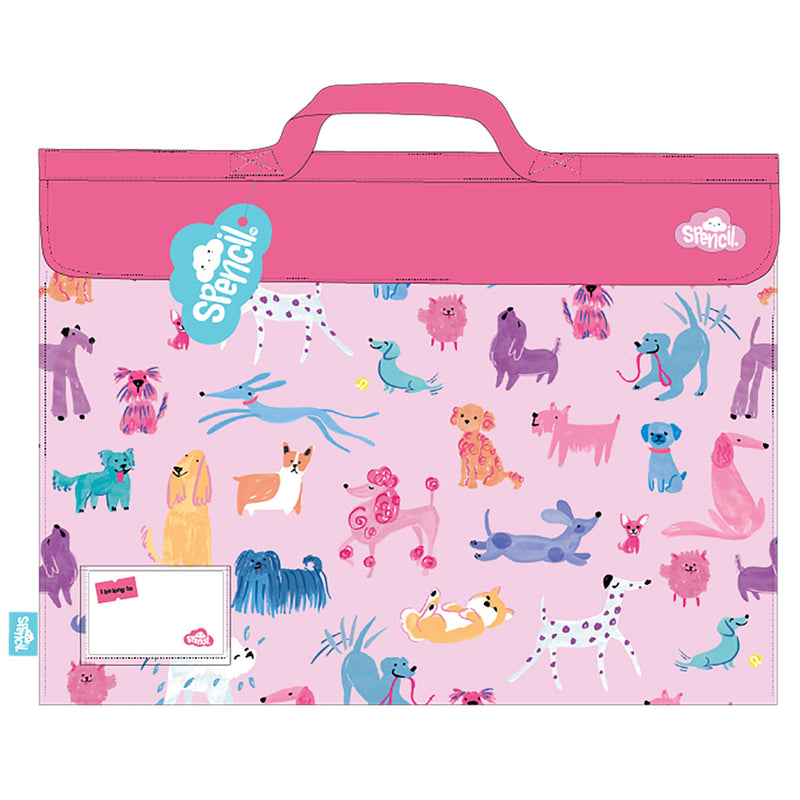 Spencil Doodle Dogs Homework Bag Extra Large 370 x 450mm