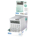 Milan Antibacterial 12 Digit Desk Calculator Assorted Colours