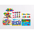 EDX Rainbow Pebbles Activity Set 48 Pcs 12 Activity Cards 4 Pebble Sizes 6 Colours