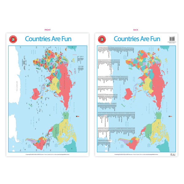 LCBF Wall Chart Countries Are Fun Poster