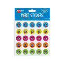 Avery Merit Stickers Smiley Faces Round 22mm 300 Pack