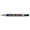 Uni Posca Marker 0.7mm Ultra-Fine Round Tip Grey PC-1M