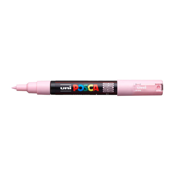 Uni Posca Marker 0.7mm Ultra-Fine Round Tip Light Pink PC-1M