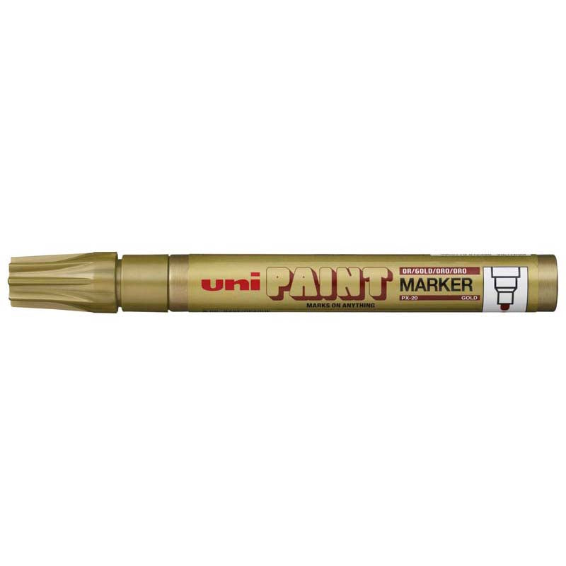 Uni Paint Marker 2.8mm Bullet Tip Gold PX-20