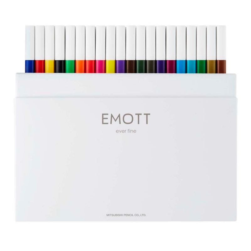 Uni Emott Everfine Fineliners 0.4mm Assorted 40 Pack