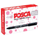 Uni Posca Marker 0.7mm Ultra-Fine Pin Tip Asstd Metallic Box/12 PC-1MR