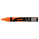 Uni Chalk Marker 1.8-2.5mm Bullet Tip Fluoro Orange PWE-5M