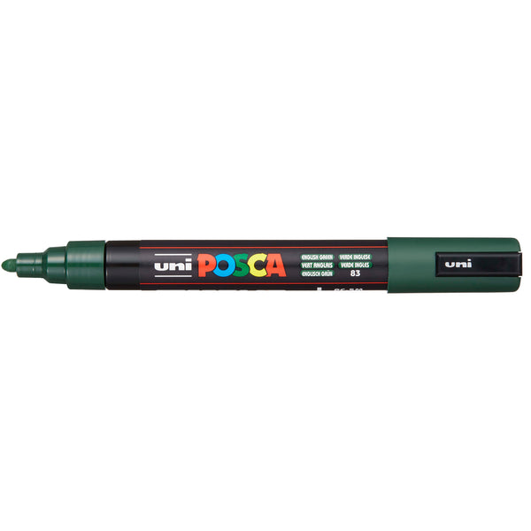 Uni Posca Marker 1.8-2.5mm Med Bullet English Green PC-5M