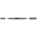 Uni Prockey Marker Dual Tip 0.4/0.9mm Grey PM-120