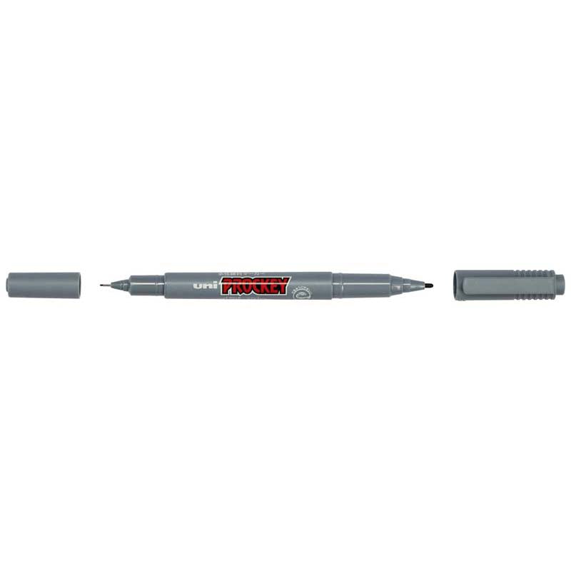 Uni Prockey Marker Dual Tip 0.4/0.9mm Grey PM-120