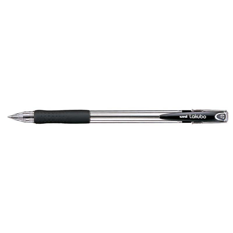 Uni Lakubo Capped Ballpoint 0.7mm Black SG-100