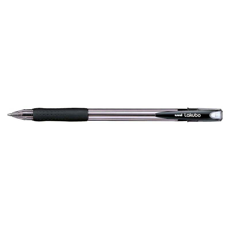 Uni Lakubo Capped Ballpoint 1.0mm Black SG-100