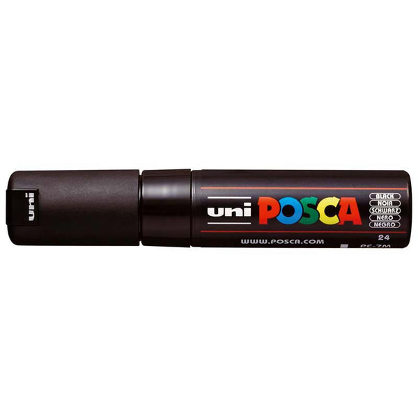 Uni Posca Marker 4.5-5.5mm Bold Bullet Black PC-7M