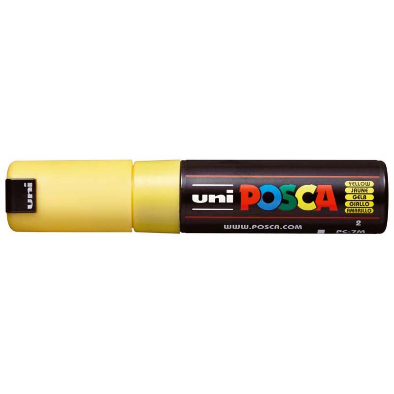 Uni Posca Marker 4.5-5.5mm Bold Bullet Yellow PC-7M