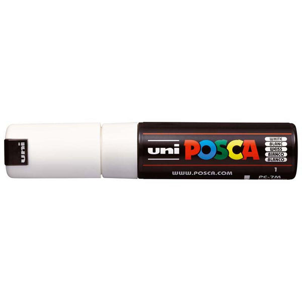 Uni Posca Marker 4.5-5.5mm Bold Bullet White PC-7M