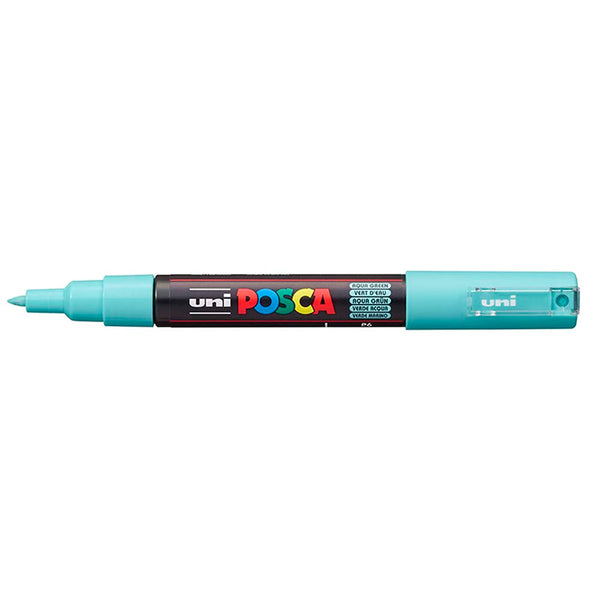 Uni Posca Marker 0.7mm Ultra-Fine Round Tip Aqua PC-1M