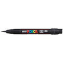 Uni Posca Marker 0.1-10.0mm Brush Tip Black PCF-350