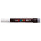 Uni Posca Marker 0.1-10.0mm Brush Tip White PCF-350