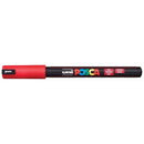 Uni Posca Marker 0.7mm Ultra-Fine Pin Tip Red PC-1MR