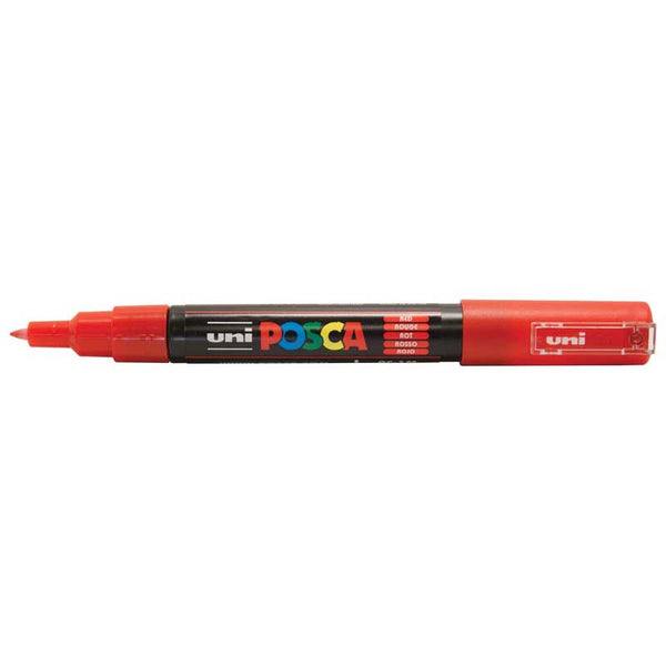 Uni Posca Marker 0.7mm Ultra-Fine Round Tip Red PC-1M