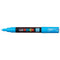 Uni Posca Marker 0.7mm Ultra-Fine Round Tip Light Blue PC-1M