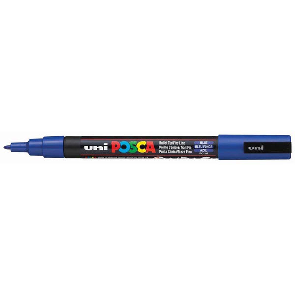 Uni Posca Marker 0.9-1.3mm Fine Blue PC-3M