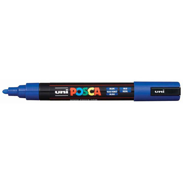 Uni Posca Marker 1.8-2.5mm Med Bullet Blue PC-5M