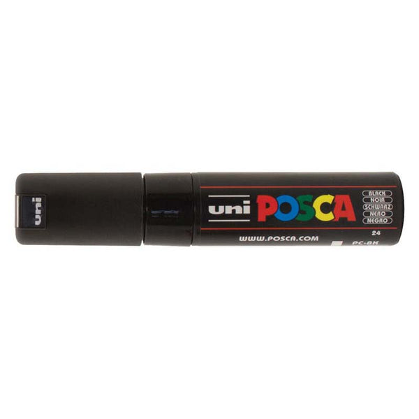 Uni Posca Marker 8.0mm Bold Chisel Black PC-8K