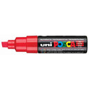 Uni Posca Marker 8.0mm Bold Chisel Red PC-8K