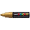 Uni Posca Marker 8.0mm Bold Chisel Gold PC-8K