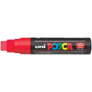 Uni Posca Marker 15.0mm Extra-Broad Chisel Red PC-17K