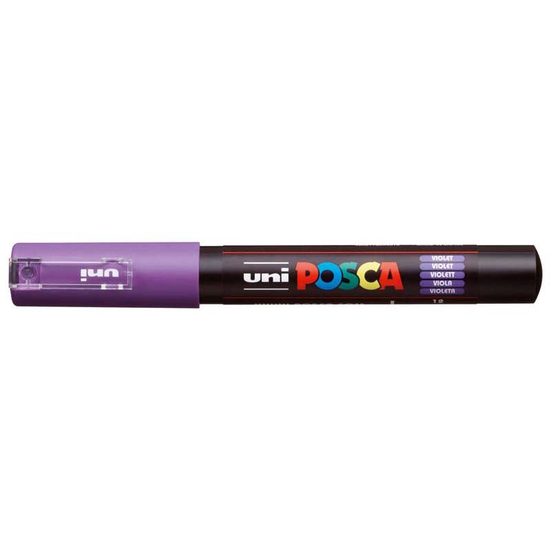 Uni Posca Marker 0.7mm Ultra-Fine Round Tip Violet PC-1M