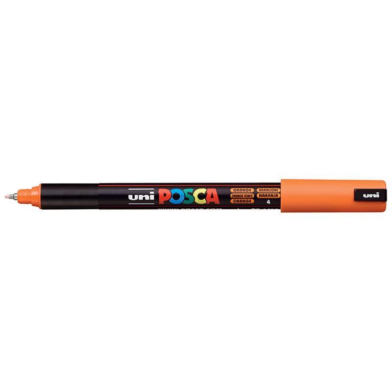 Uni Posca Marker 0.7mm Ultra-Fine Pin Tip Orange PC-1MR