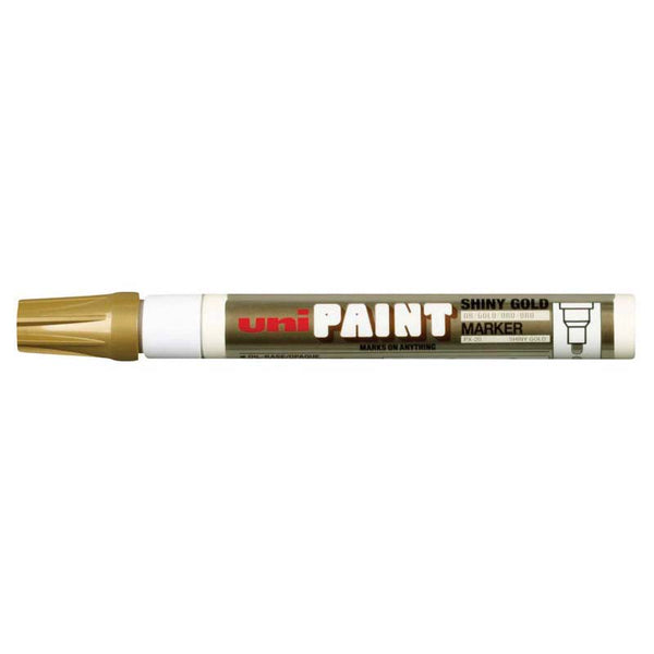 Uni Paint Marker 2.8mm Bullet Tip Shiny Gold PX-20