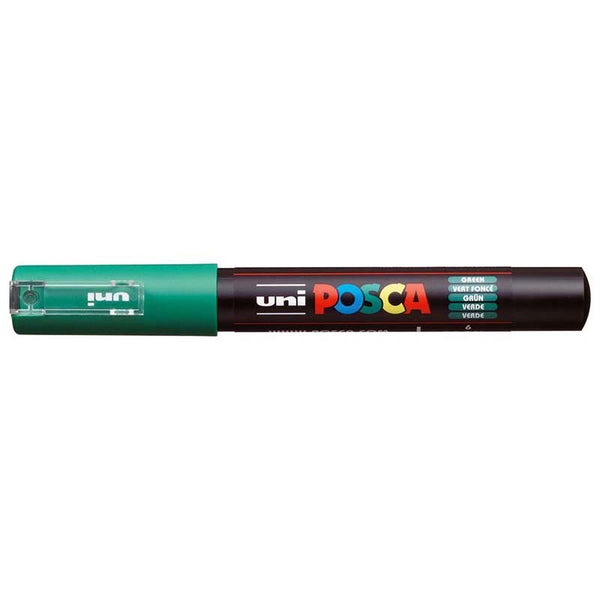 Uni Posca Marker 0.7mm Ultra-Fine Round Tip Green PC-1M