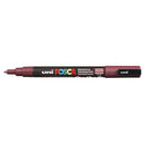 Uni Posca Marker 0.9-1.3mm Fine Red Wine PC-3M