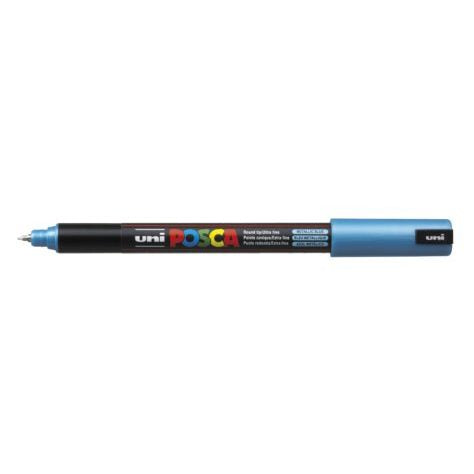 Uni Posca Marker 0.7mm Ultra-Fine Pin Tip Met Blue PC-1MR