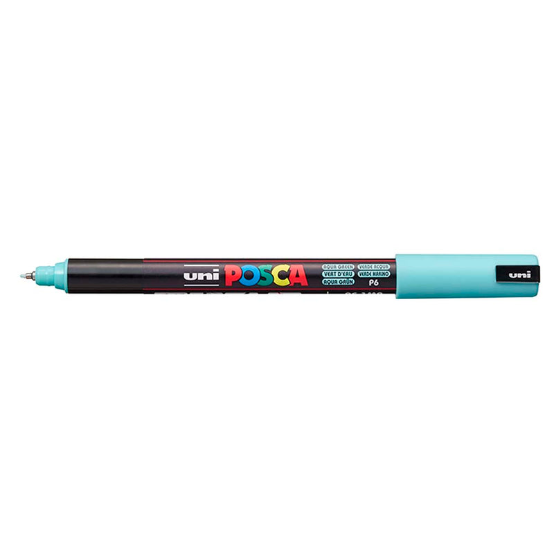 Uni Posca Marker 0.7mm Ultra-Fine Pin Tip Aqua Green PC-1MR