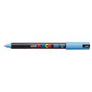 Uni Posca Marker 0.7mm Ultra-Fine Pin Tip Glacier Blue PC-1MR