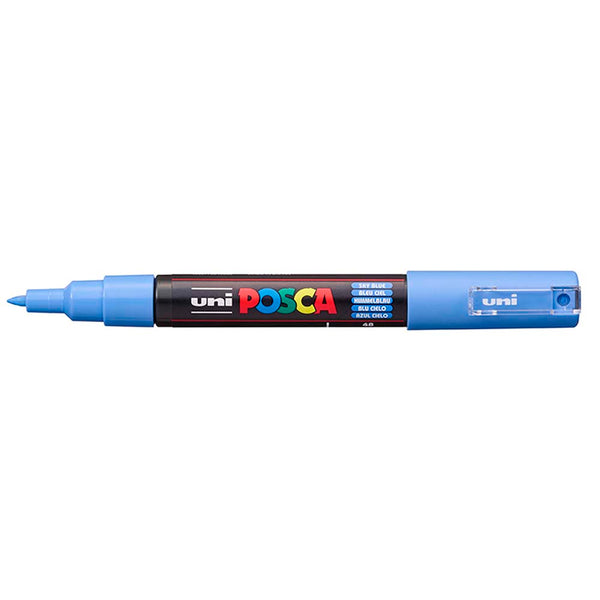 Uni Posca Marker 0.7mm Ultra-Fine Round Tip Sky Blue PC-1M