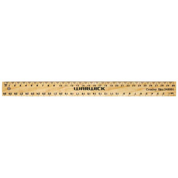 Warwick Ruler Wooden 30cm