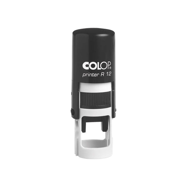 Colop Stamp Printer R12 Round Black 12mm Dia