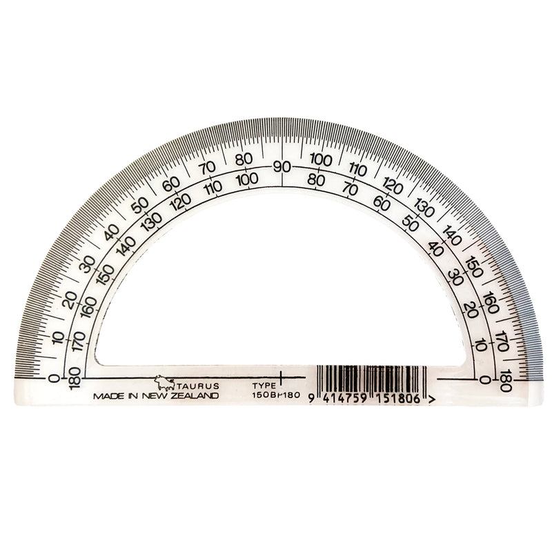 Taurus protractor 180 degrees 15cm wide