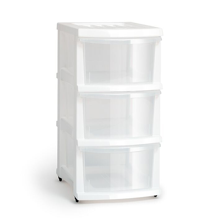 Taurus Storage Organiser 3 Drawer White