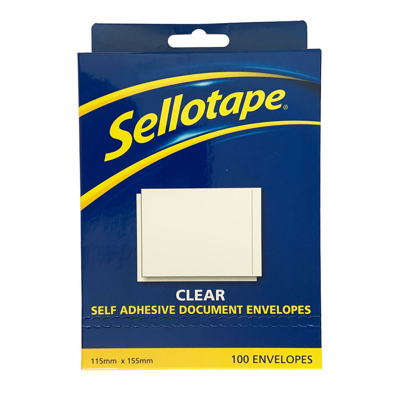 Sellotape Labelopes Clear 115x155mm 100/Pkt