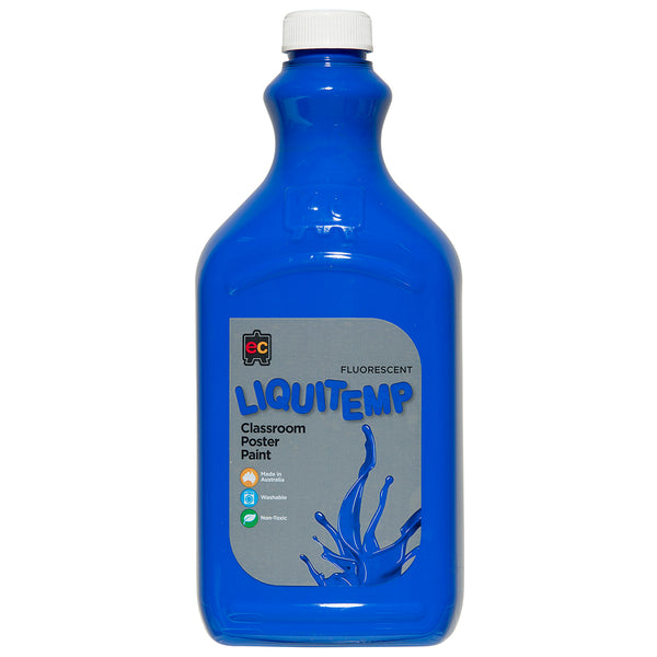 Liquitemp Fluorescent Poster Paint 2L Blue