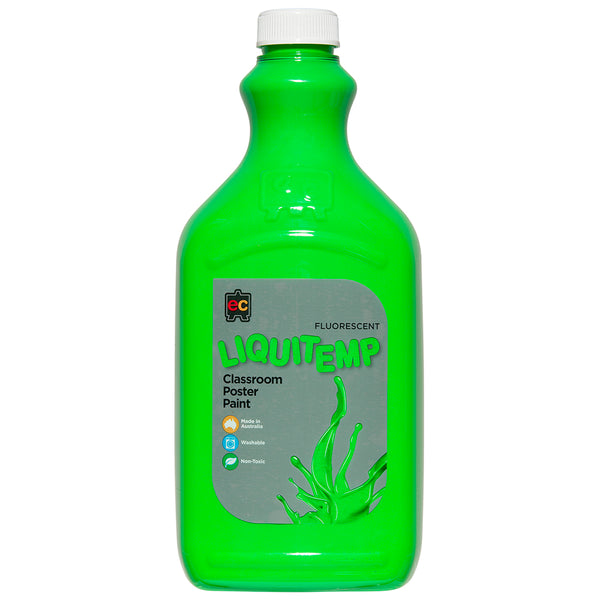 Liquitemp Fluorescent Poster Paint 2L Green