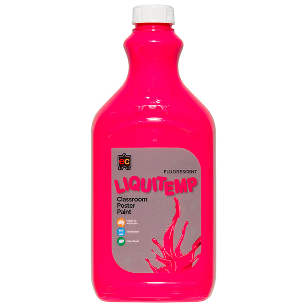 Liquitemp Fluorescent Poster Paint 2L Pink