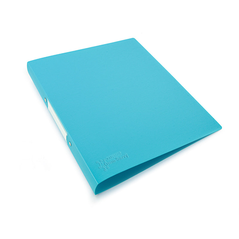 Rapesco Germ-Savvy Antibacterial A4 PP Ring Binder 2/25 Aqua